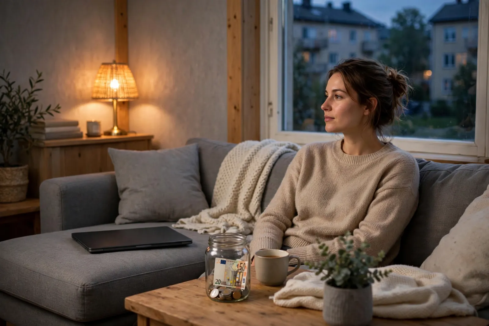 Svensk spelare med liten insättning av euro i mysig lägenhet